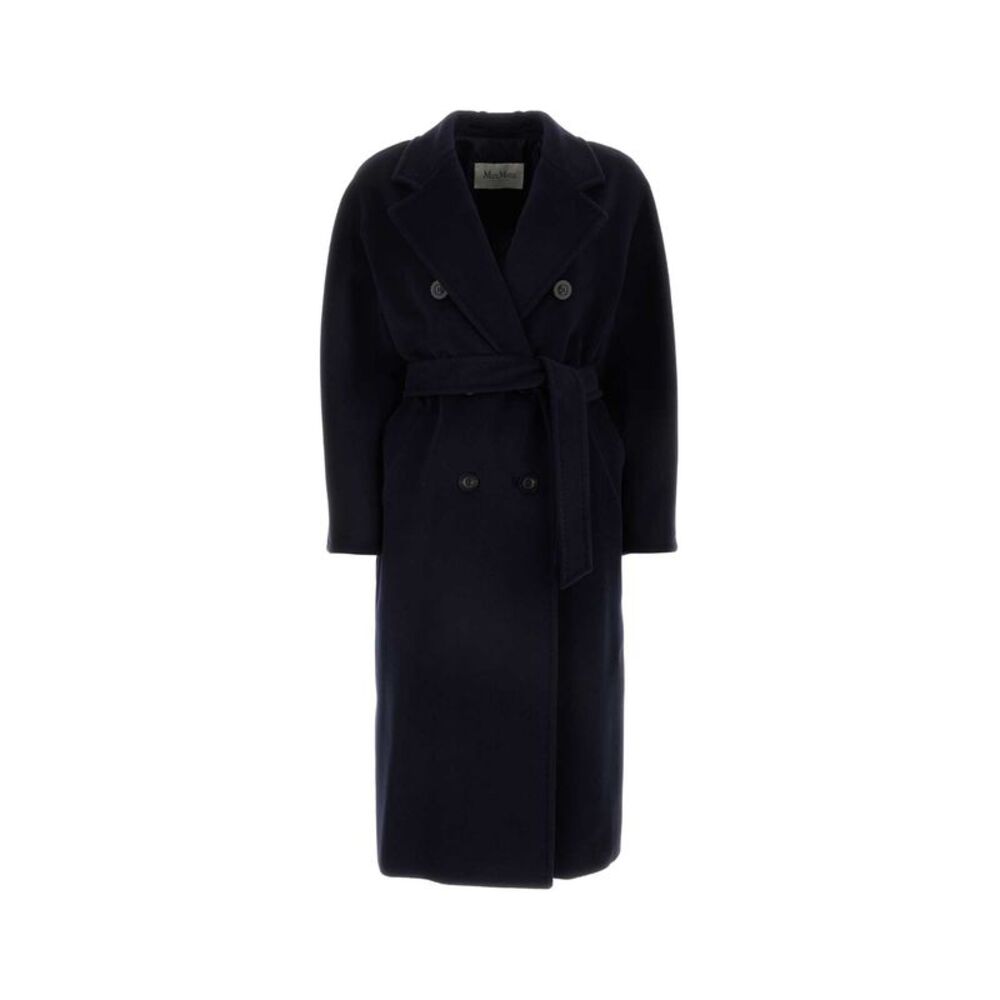 Max Mara Women Midnight Blue Wool Blend Madame Coat